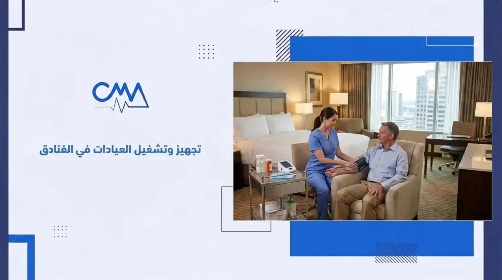 فرش وتشغيل عيادات في الفنادق